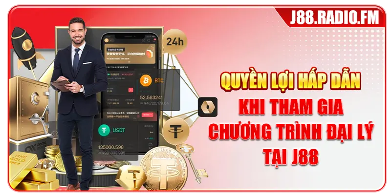 Quyền lợi hấp dẫn khi tham gia chương trình đại lý tại J88
